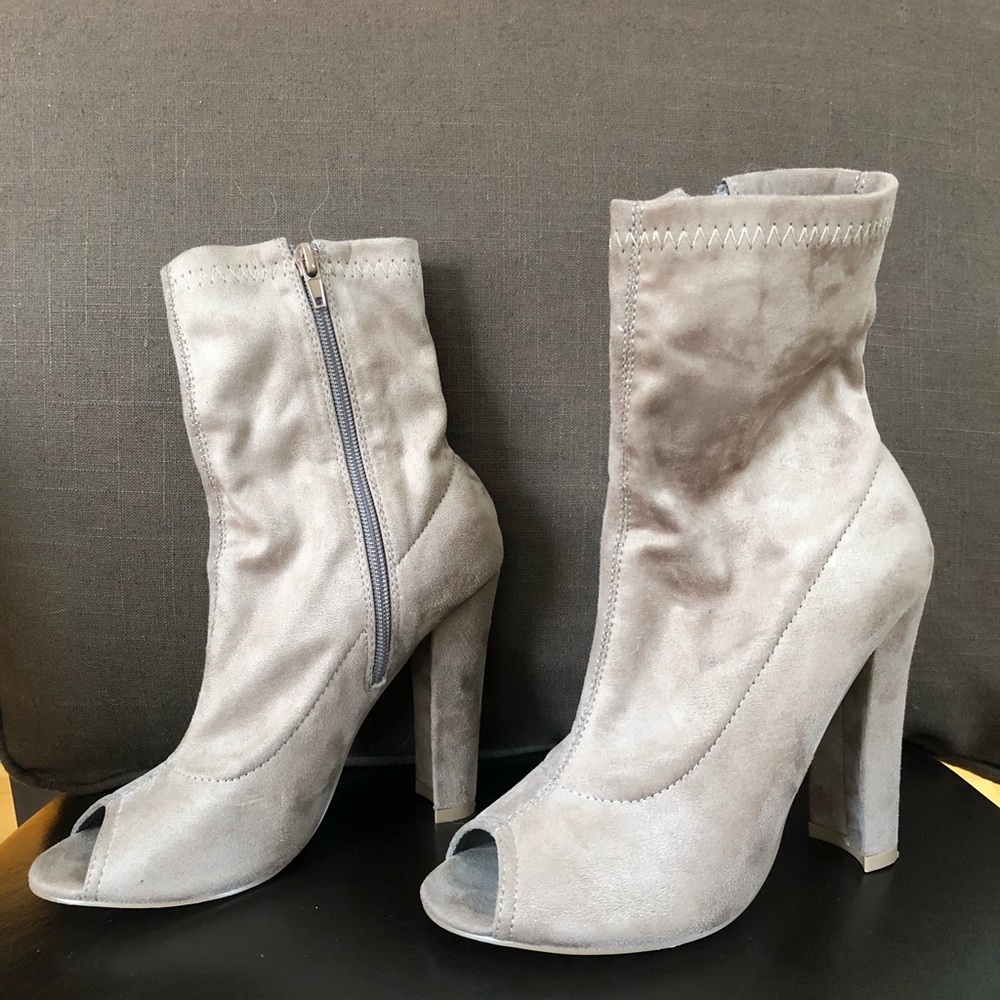 Suede ankle boots